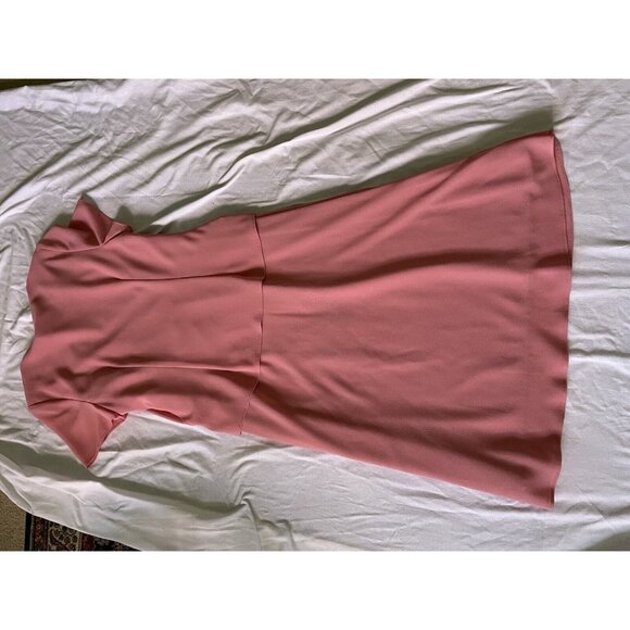 Leslie Belle Pink Size 10P Short Sleeve Two-Piece Maxi Dress With Floral Embroid - Picture 10 of 15